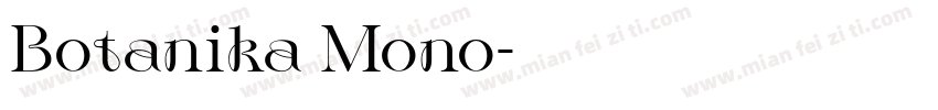 Botanika Mono字体转换